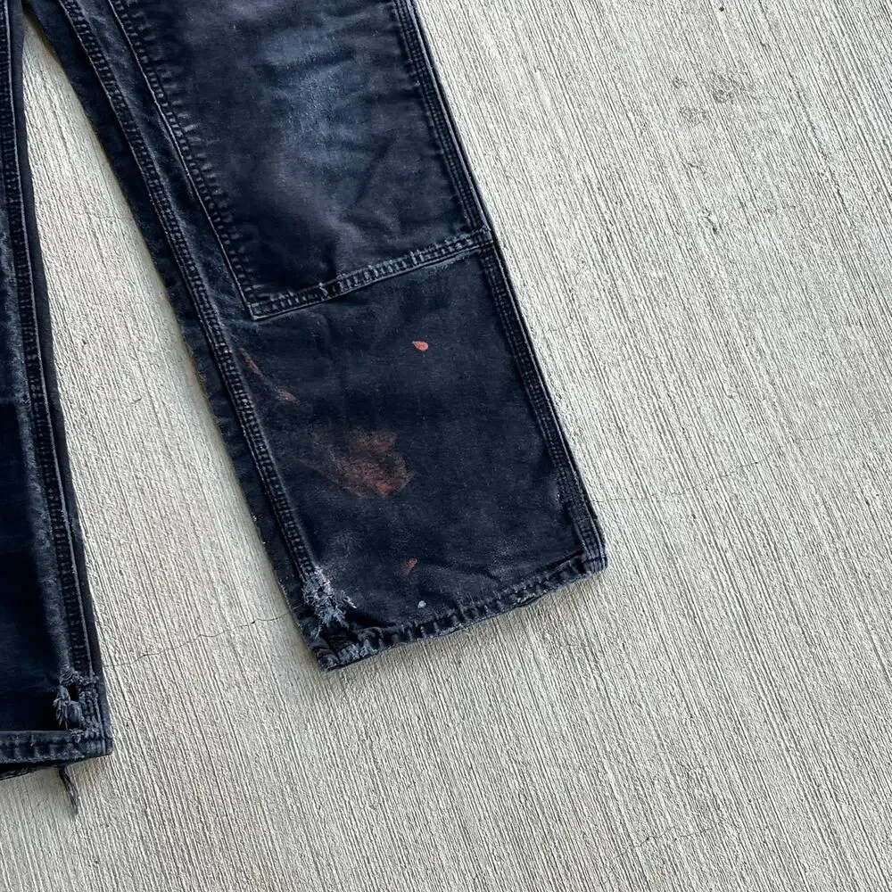 Carhartt faded black double knee work wear carpenter pants